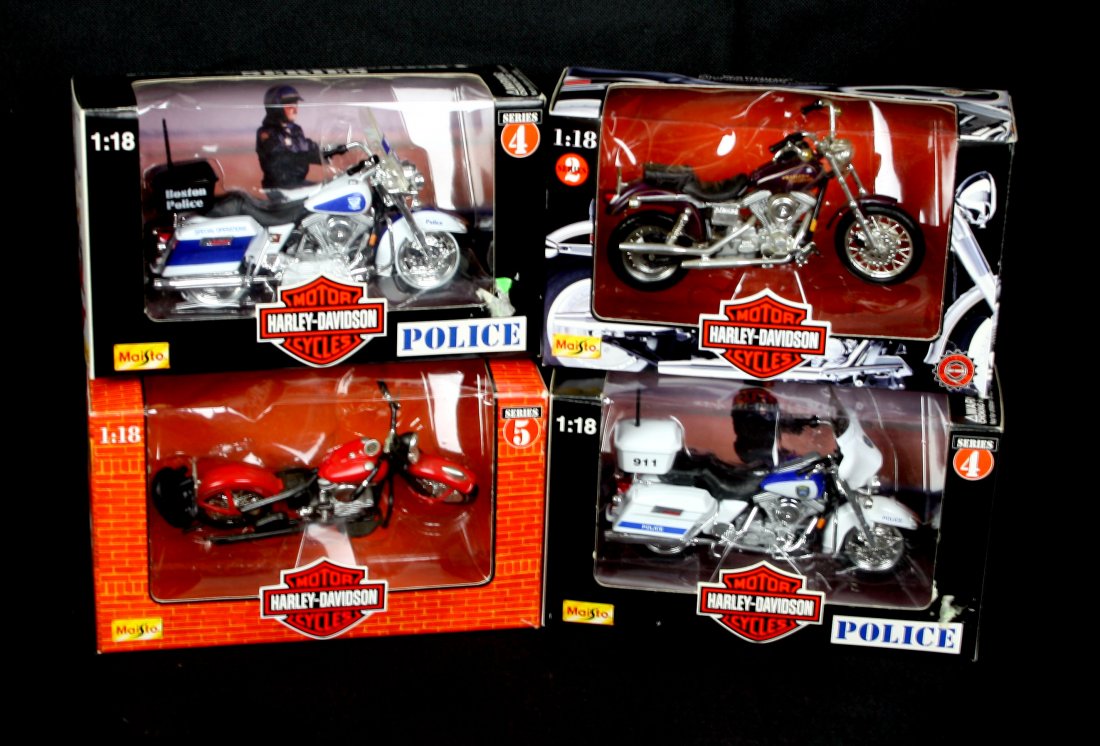 4 Harley Davidson Replica Motorcycles (1 of 1)
