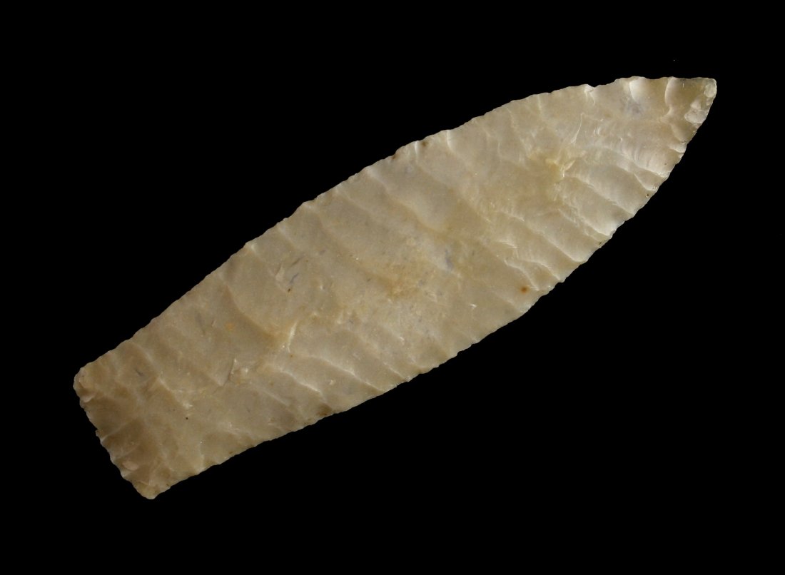 Phenomenal 3 1/4" Plains Paleo - Jackson G-10 COA (1 of 2)