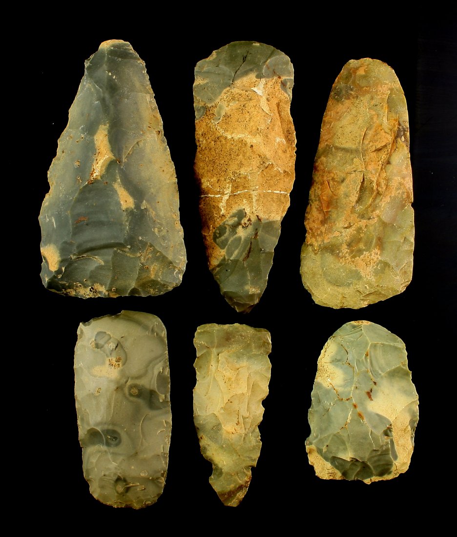 Cache of 6 Flint Celts (1 of 1)