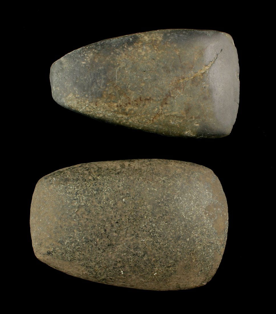 Pair of 4" Celts: Pair of nice celts from the Nicholas Hadden Collection and collected in Montgomery or Bourbon Co., Kentucky.