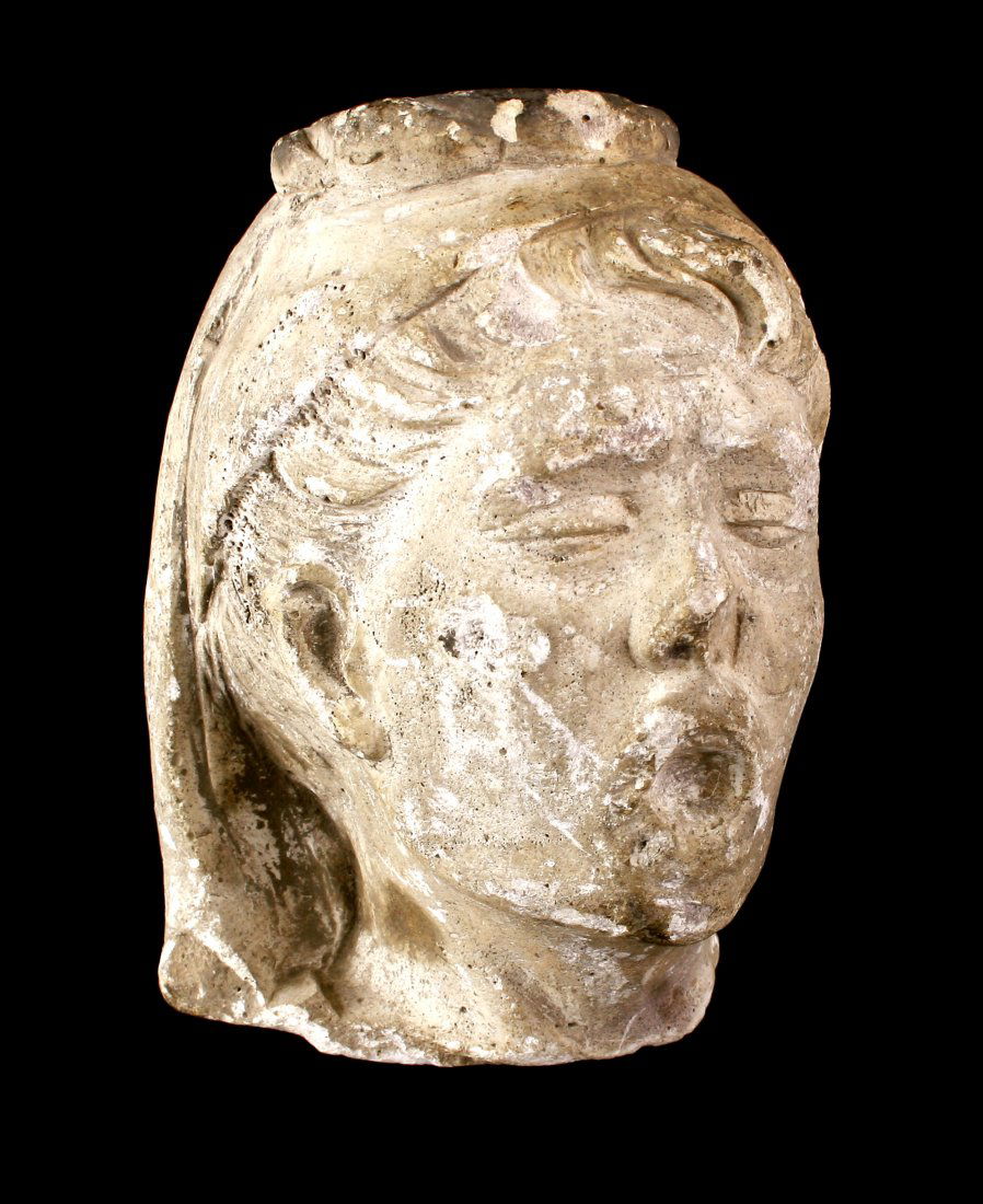 Roman Limestone Bust of a Woman (1 of 3)