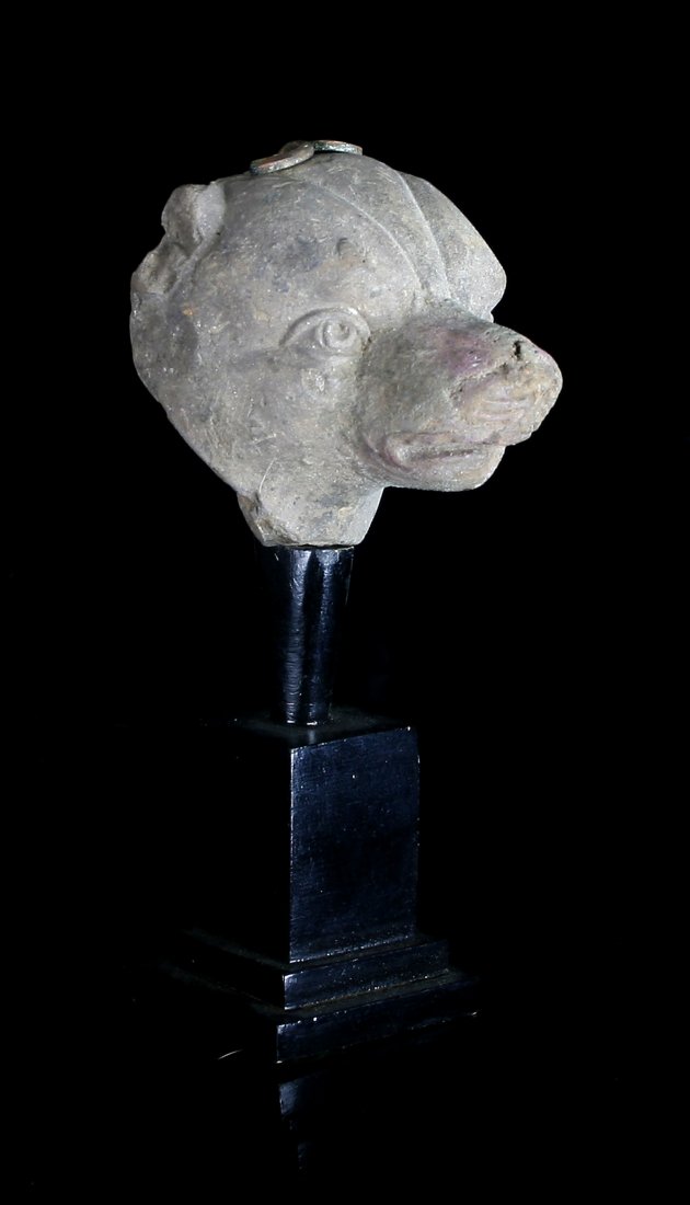 2" Roman Terracotta Dog Head (1 of 4)