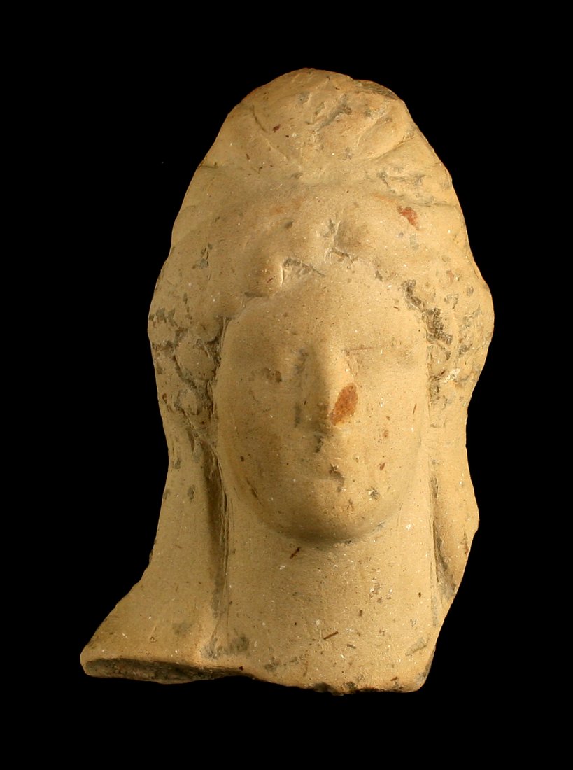 3 1/2" Roman Terracotta Head (1 of 2)