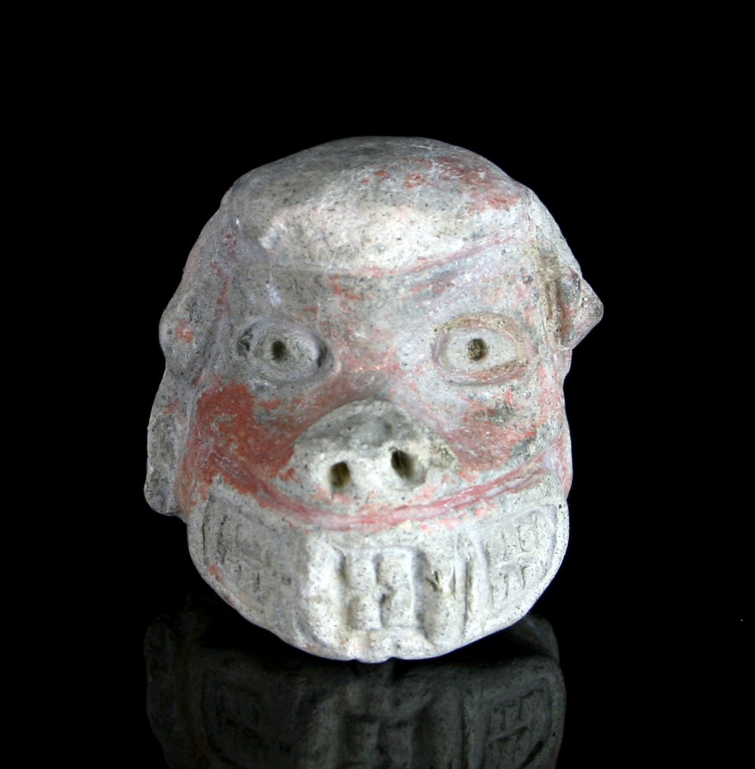 2" PreColumbian Pottery Head (1 of 5)