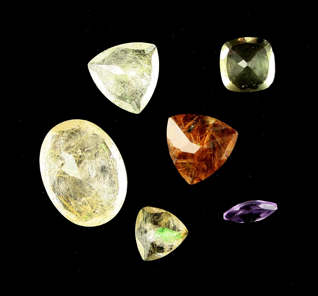 37.5cttw Parcel of 6 Semi Precious Gemstones (1 of 2)