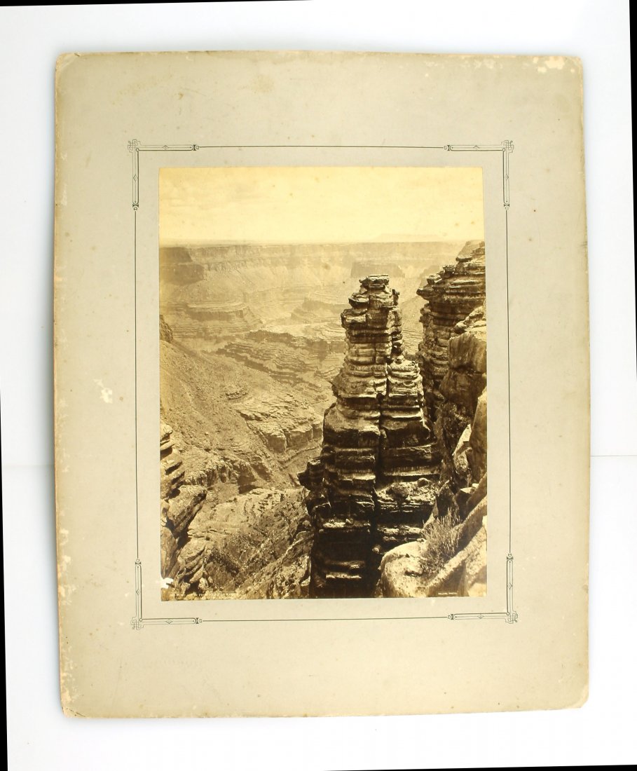 16x20 John Karl Hillers - Shi-Ni-Mo Altar in Marble: Taken during the Powell Expedition in the 1880's through the American Southwest. This shot depicts Shi-Ni-Mo Altar in Marble Canyon near Page, Arizona at the beginnings of the Grand Canyon.