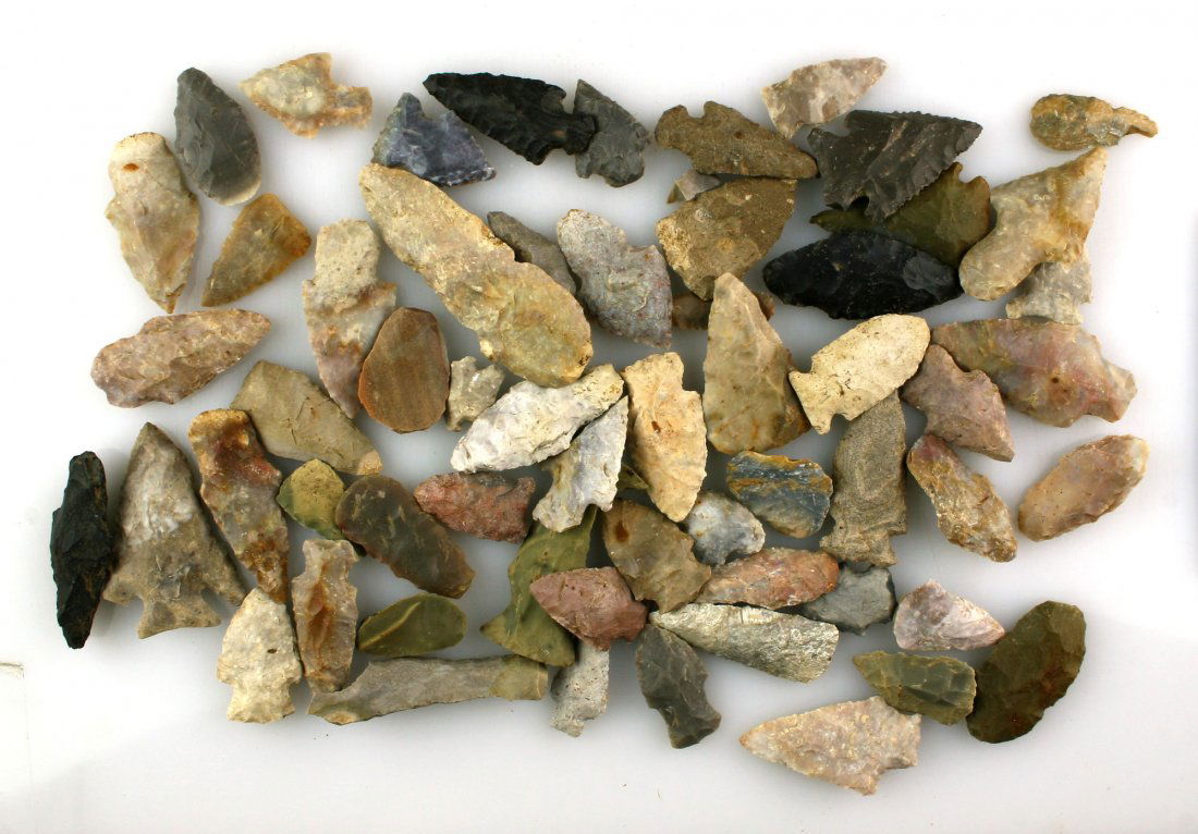 Cigar Box of Arrowheads (1 of 2)