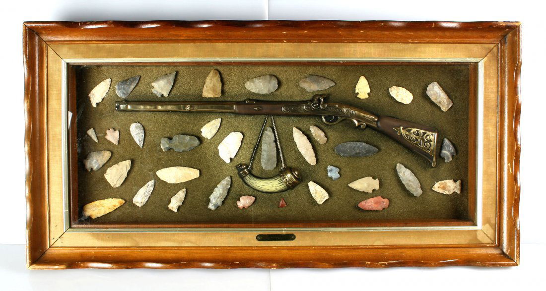 Incredible 34x17" Shadowbox Display with Points (1 of 1)