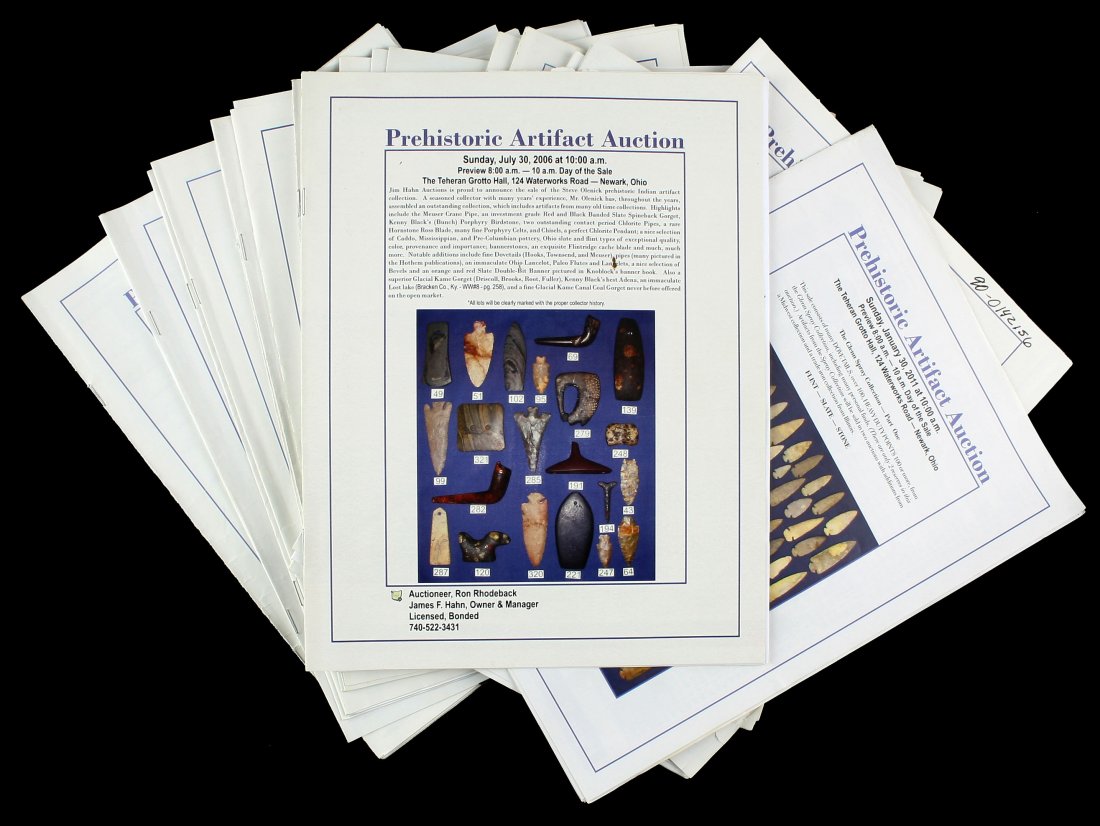 22 Jim Hahn Artifact Auction Catalogs (1 of 1)