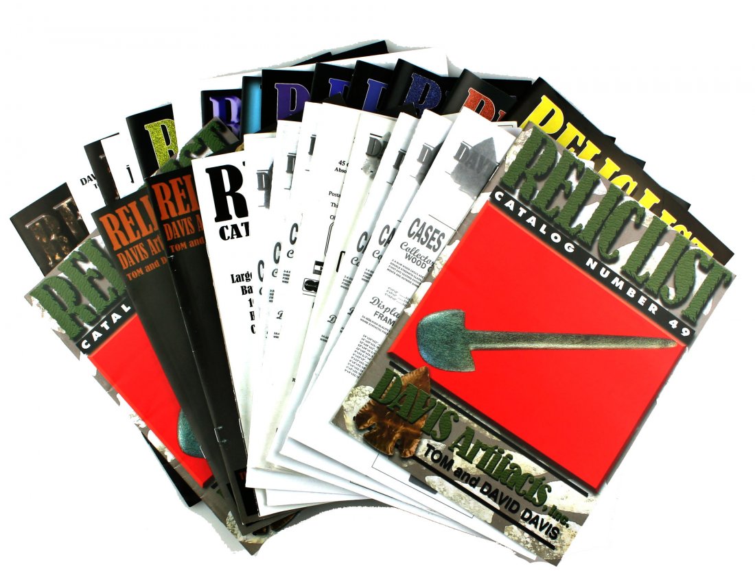 42 Davis Artifacts Sales Catalogs: Assortment of old Tom Davis Sale Catalogs. Great Reference!
