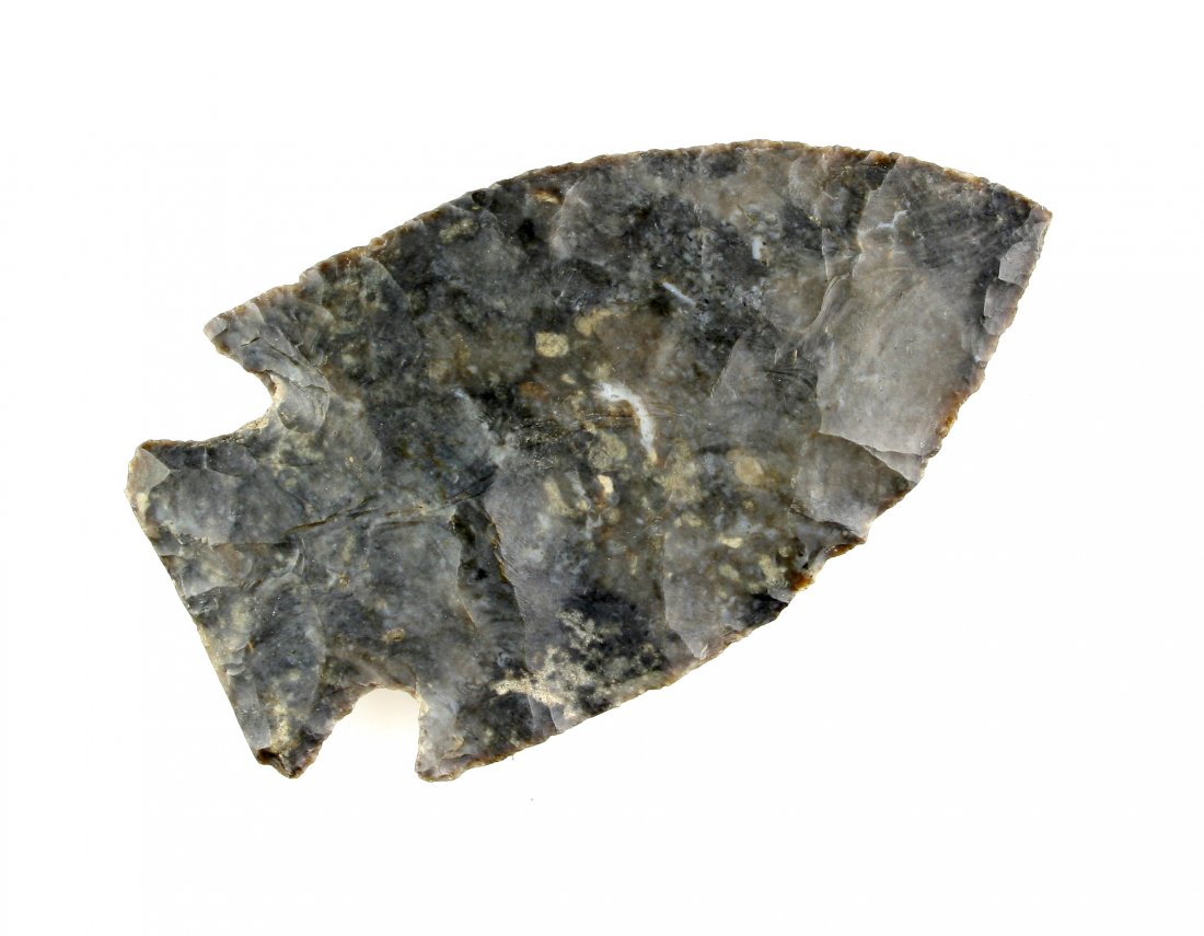3 1/16" Intrusive Mound: Tuscarawas Co., Ohio example in Coshocton. Large classic formed example.