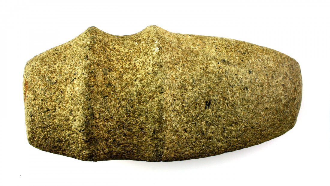 6 11/16" G-9+ 3/4 Groove Raised Ridge Axe - Jackson COA: High quality example with a high degree of symmetry from Ohio. Formerly of the Phil Kientz Collection who is pictured on pag 39 of Who's Who #1. Jackson COA