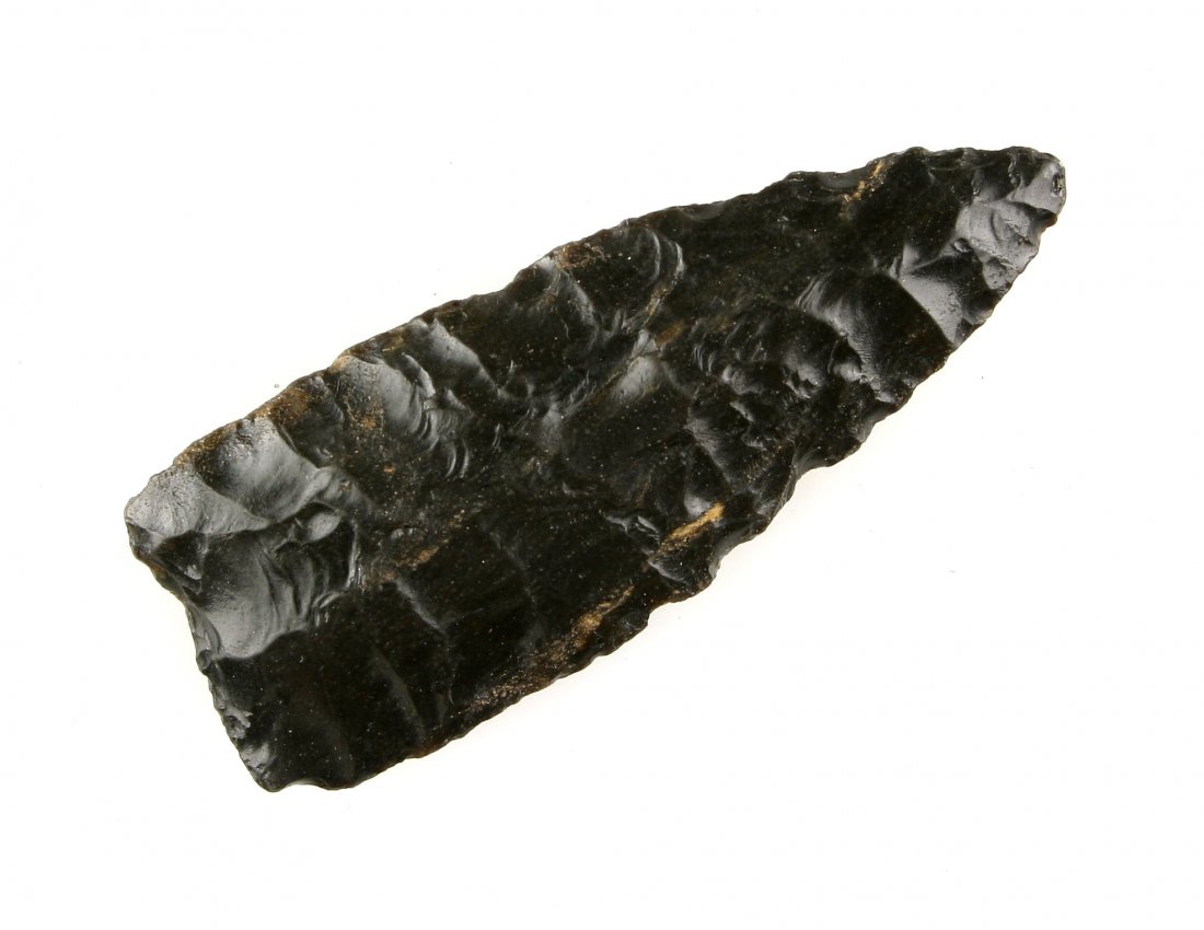 2 3/16" Belen - Rogers COA: Pretty glossy dark maroon/black chert or jasper found in Haskell Co., Texas. Ex - Kurt Scott Collection. Rogers COA