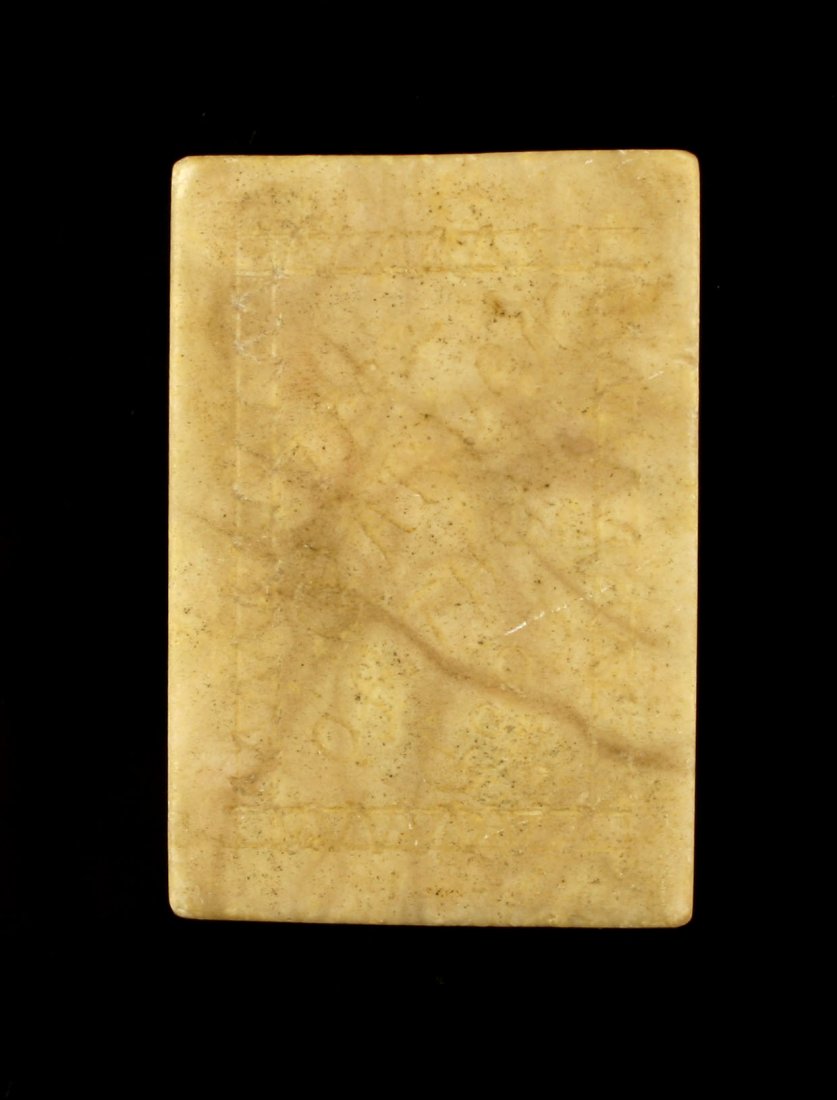 2 1/8" Miniature Stone Book: Engraved with 'The Garden of The Gods' and made from marble or alabaster. A early 1900's-1910's souvenir from the famed Colorado tourist destination.