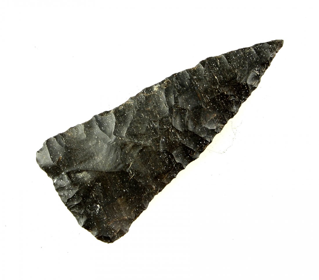 2 7/16" Fort Ancient: Ashland Co., Ohio example formerly of the Jim Hawks Collection. Coshocton.
