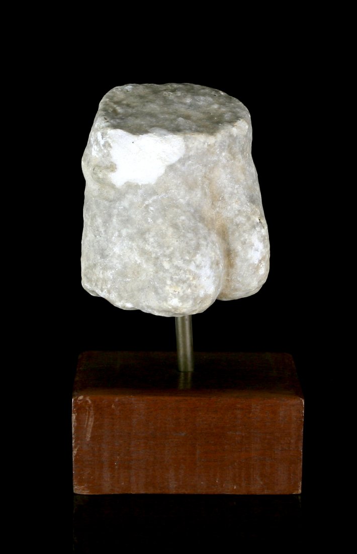 3 7/8" Greco-Roman Marble Torso - Mounted (1 of 3)