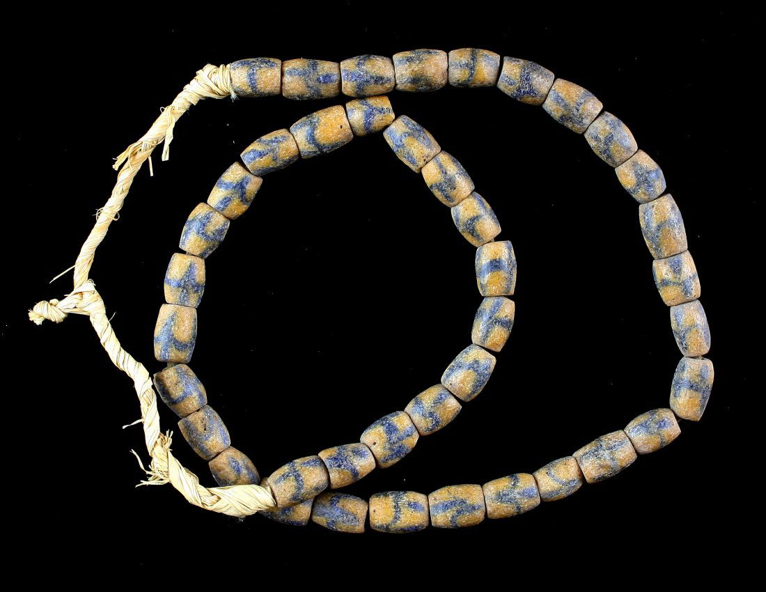 24" Sand Cast Trade Bead Necklace (1 of 2)