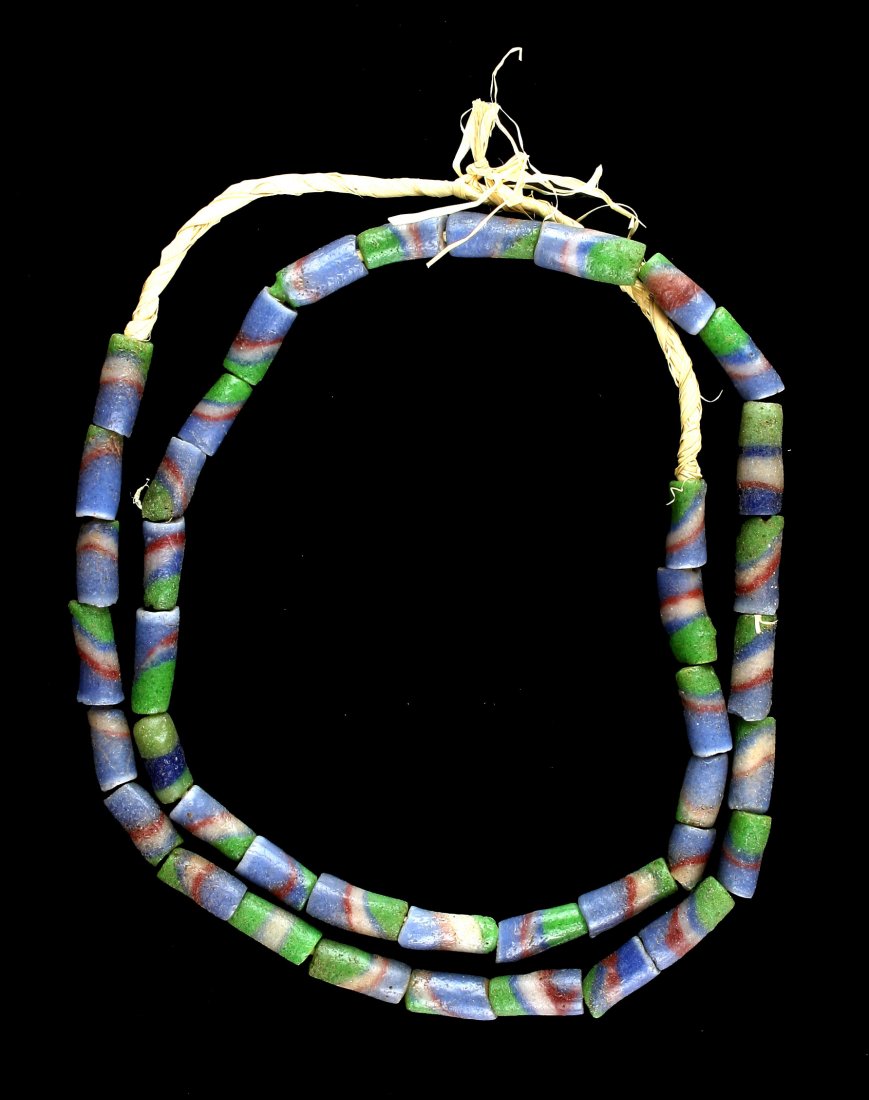 24" Sand Cast Trade Bead Necklace (1 of 1)