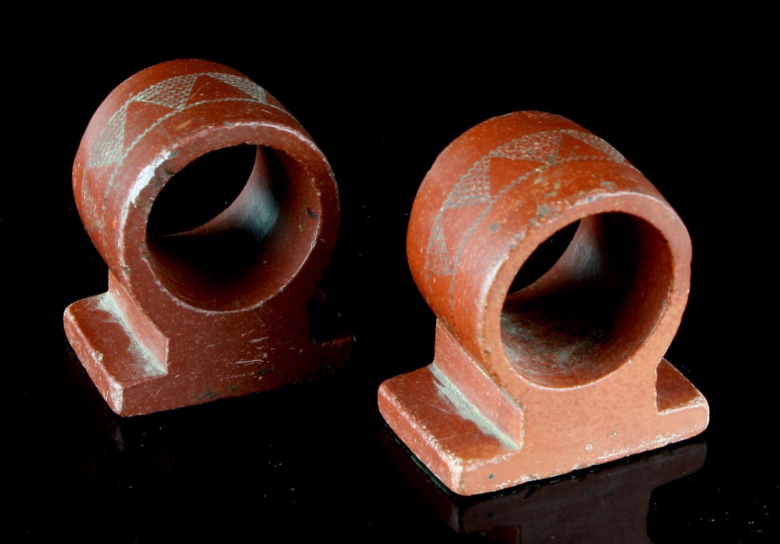 1900's Catlinite Napkin Rings (1 of 7)