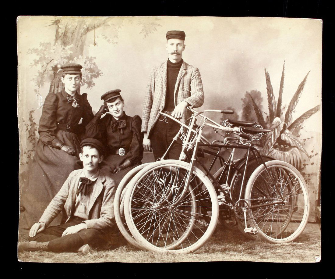 8x10 Early Portrait Photo with Bicycles (1 of 1)
