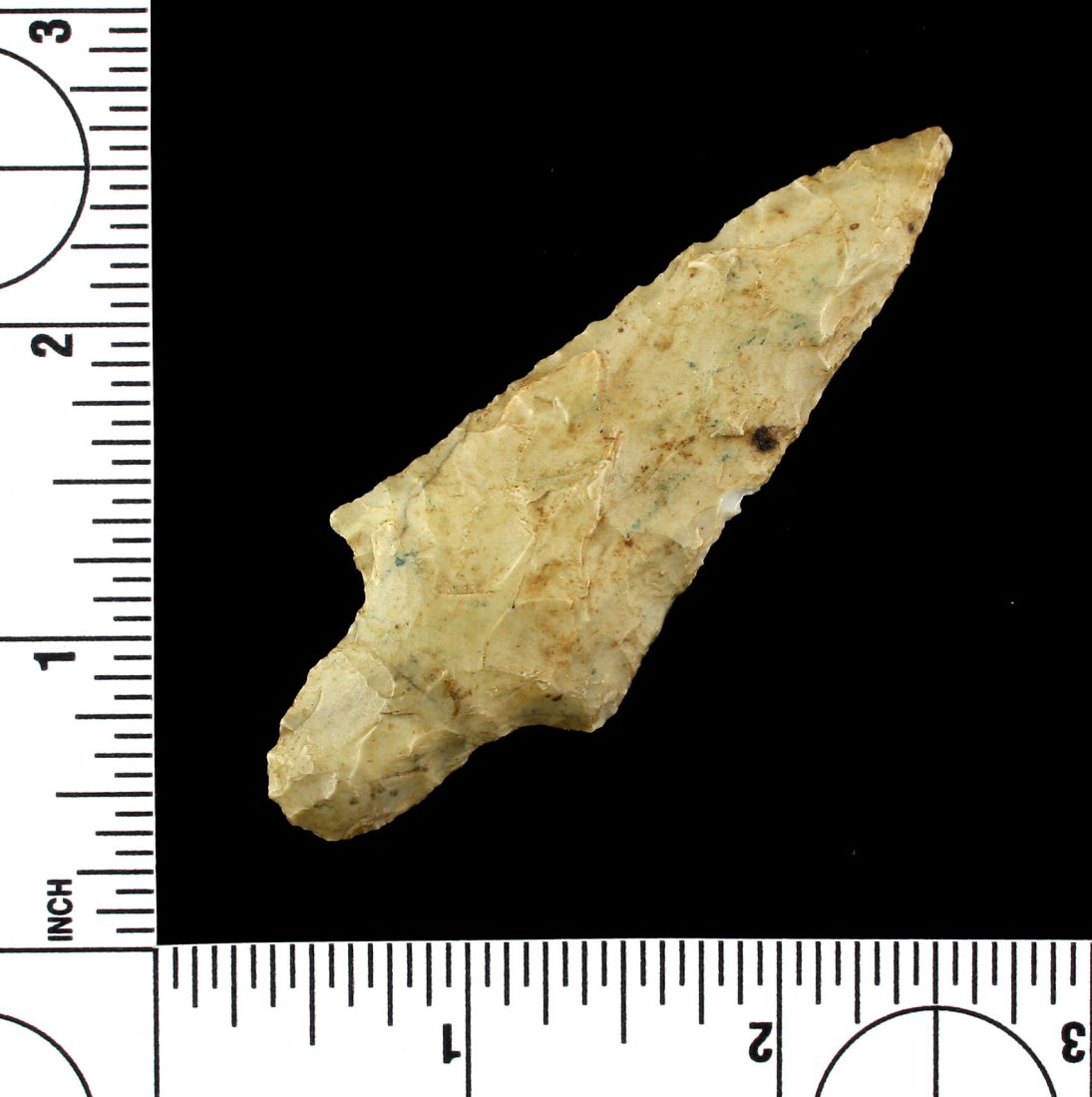 3" Gary: Nice gray chert example from Oklahoma. Boone Chert.