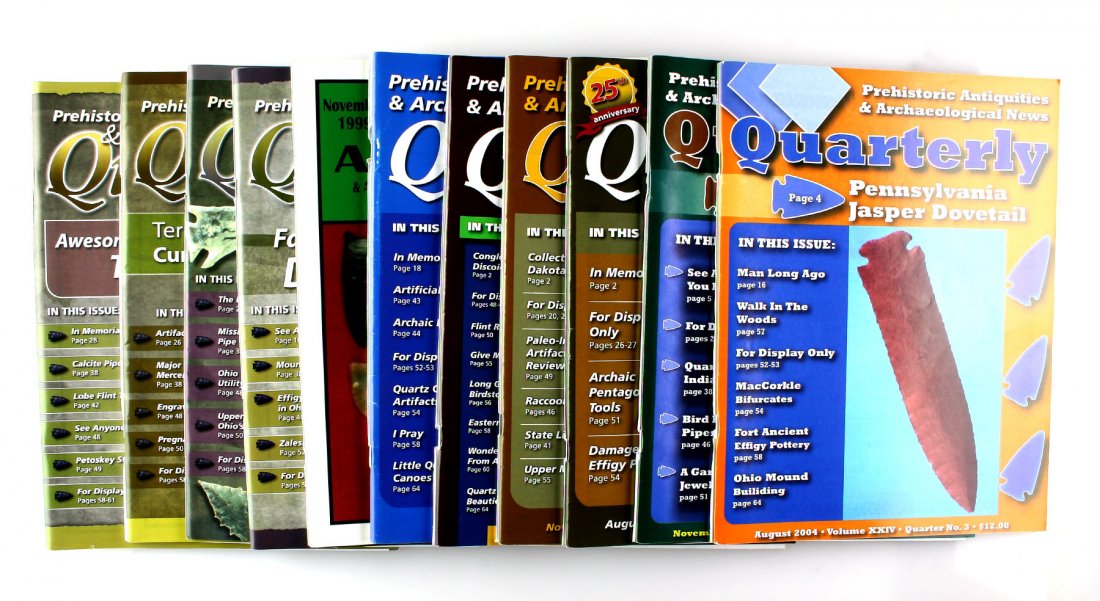 12 Prehistoric Antiquities Quarterly Magazines (1 of 3)