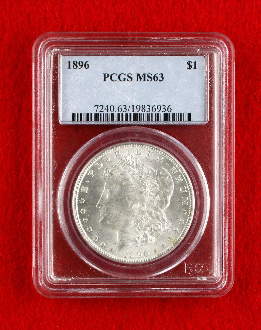 1896 Morgan $1 PCGS MS63 (1 of 2)