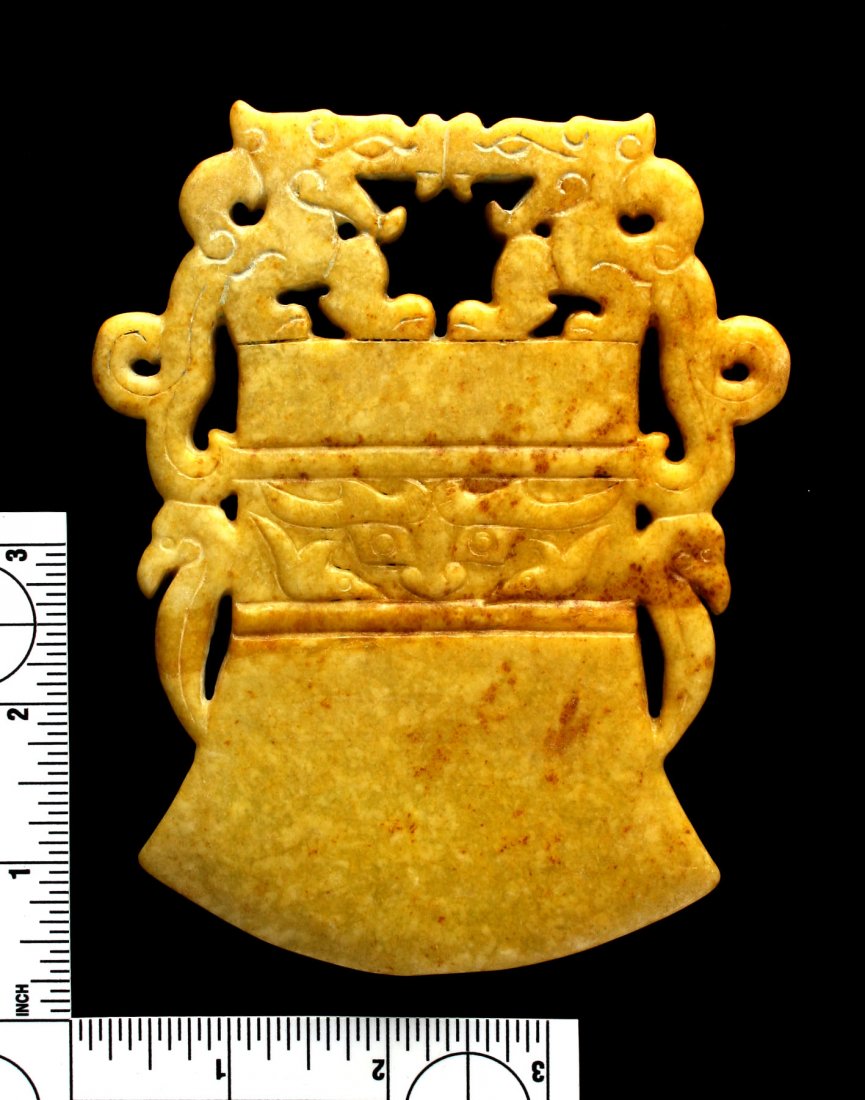 5 3/8" Chinese Battle Ax Effigy (1 of 2)