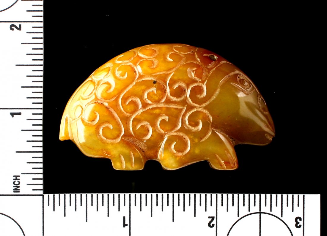 2 3/8" Chinese Carved Mystical Beast (1 of 4)