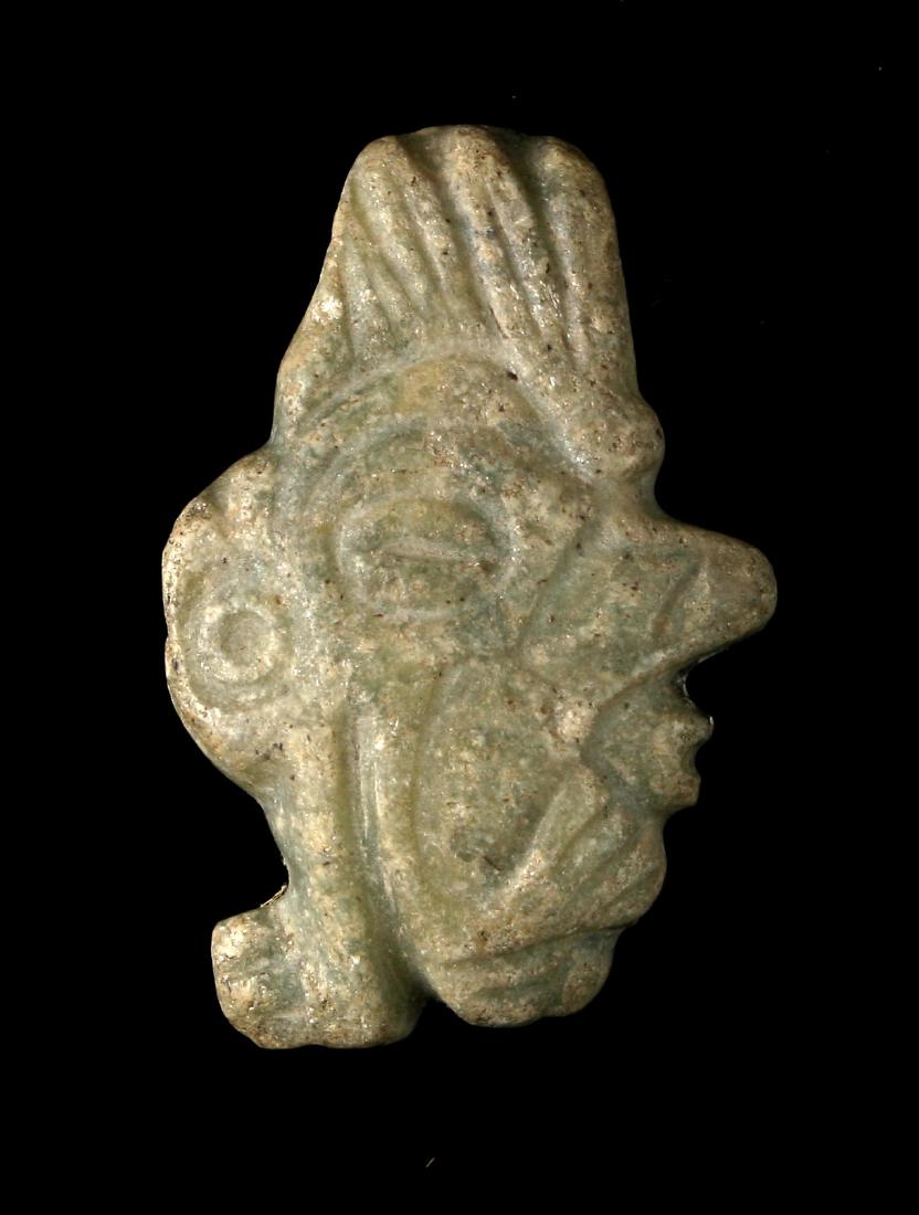 2 1/4" Mayan Jade Pectoral Pendant (1 of 2)