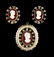 Vintage Coro Cameo Costume Jewelry set.