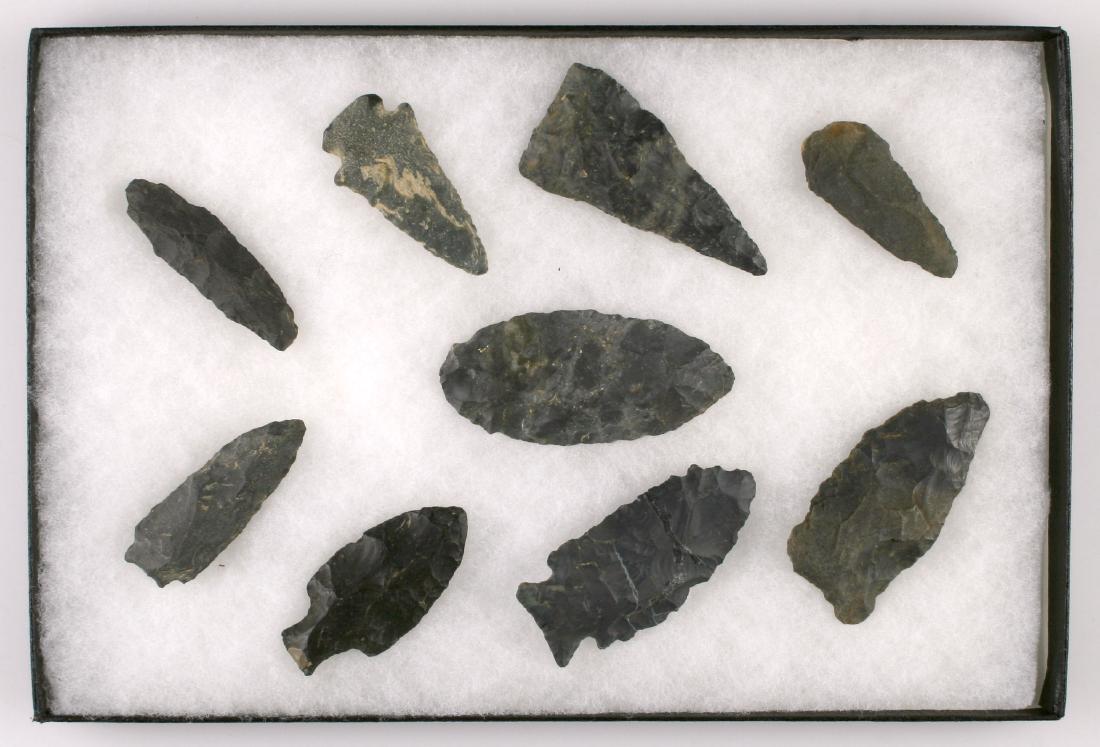 8x12 display of 9 Nice Dark Colored Points (1 of 1)