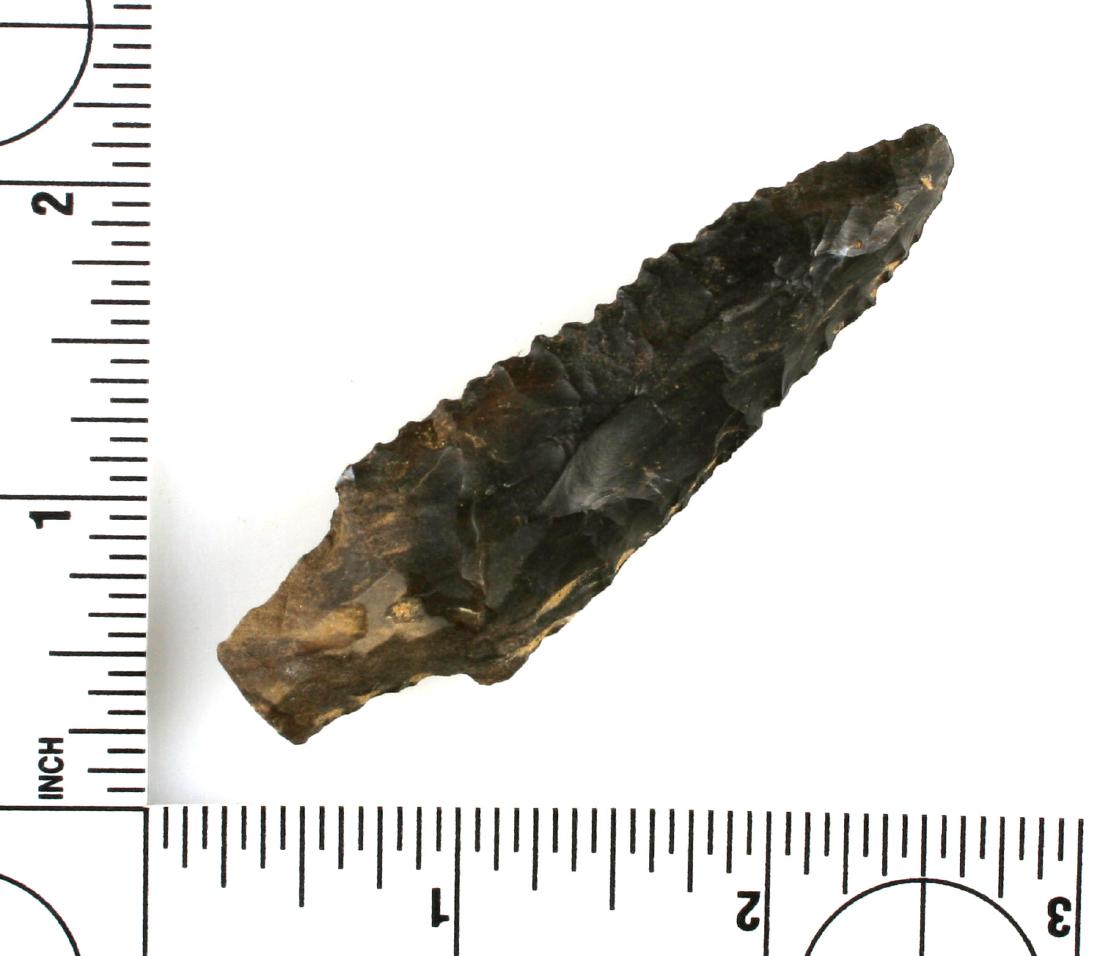 1 13/16" Flint Creek: Dover Chert. Dickson Co., Tennessee. Ex - Howard Griffin Collection.