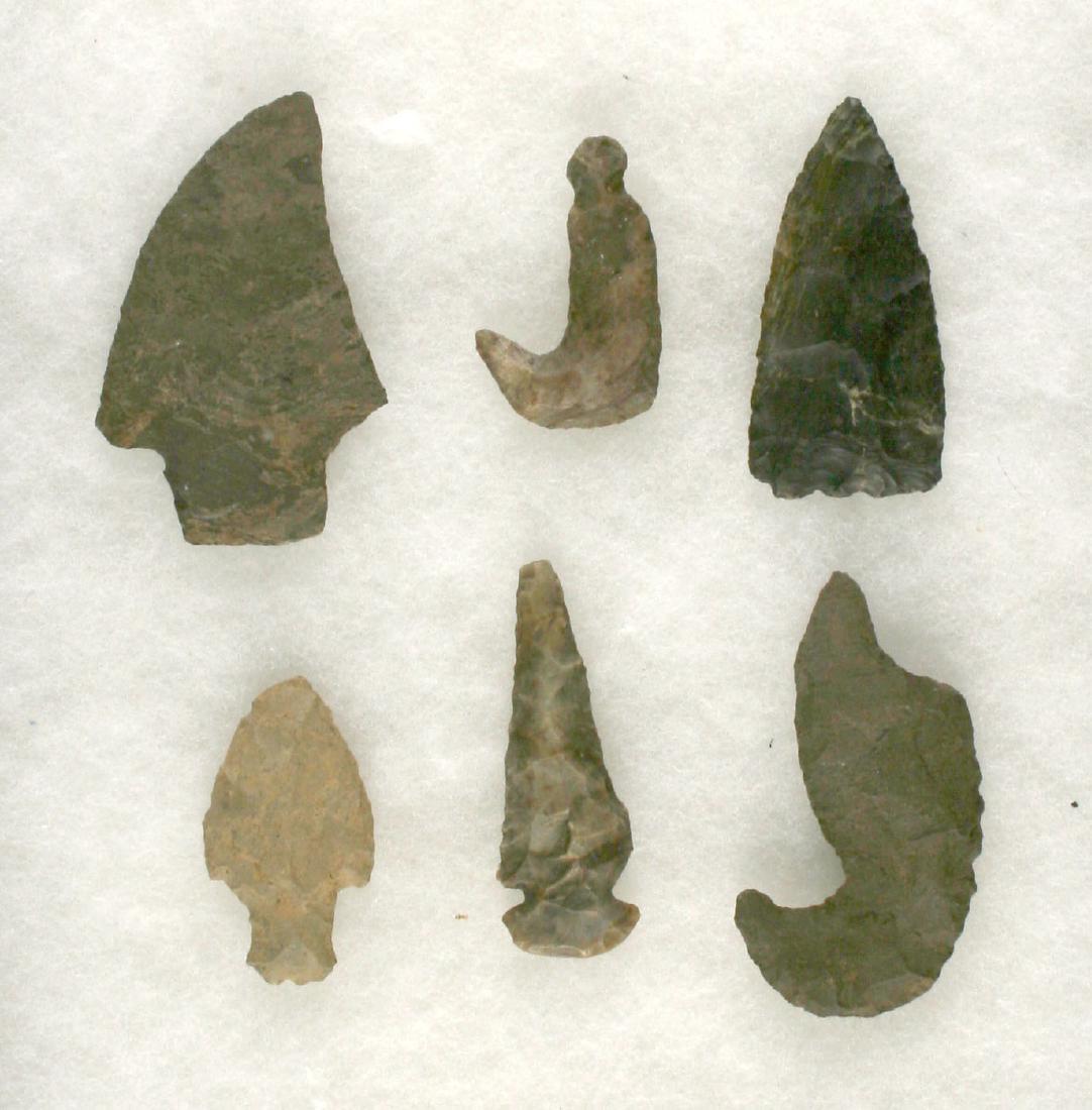 6pc Decorative Display of flint. (1 of 1)