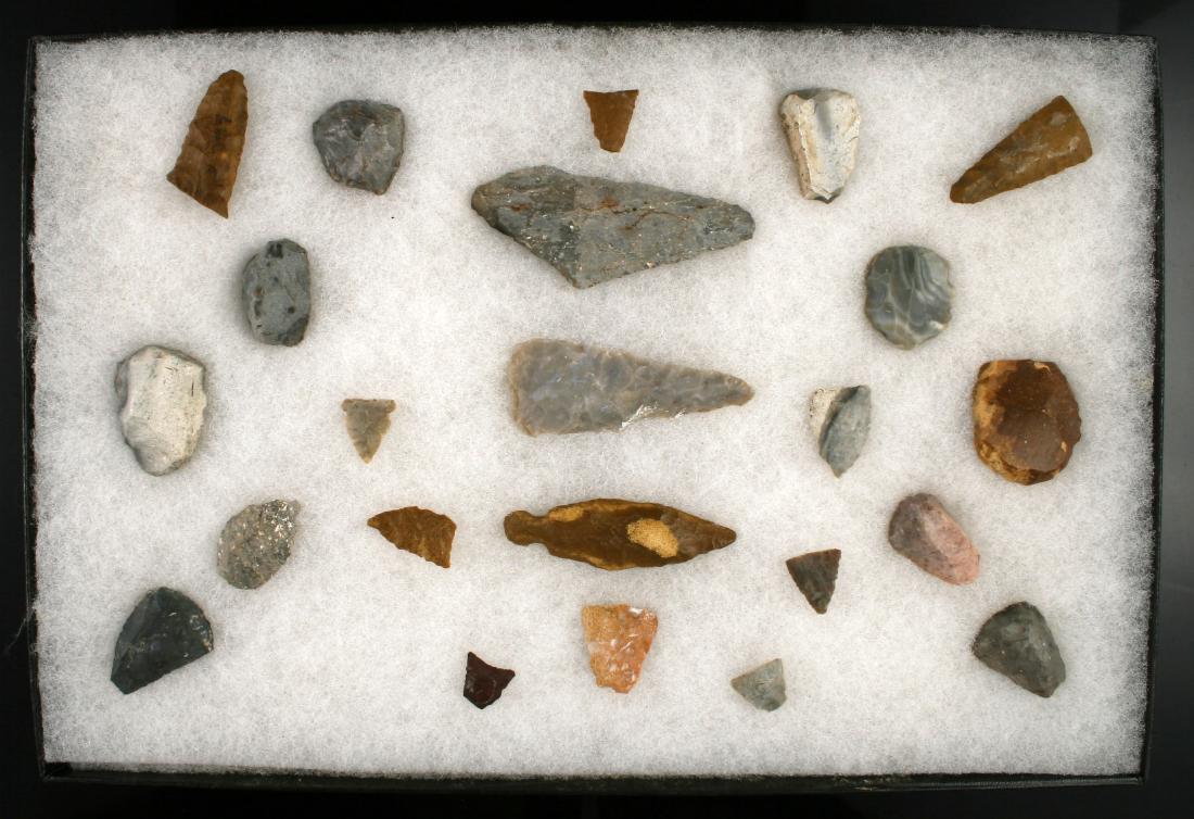 Display of 23 Arrowheads (1 of 1)