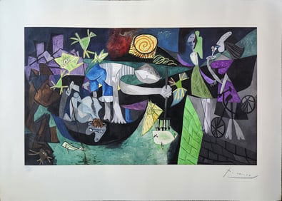 Picasso's "Night Fishing at Antibes"  lithograph