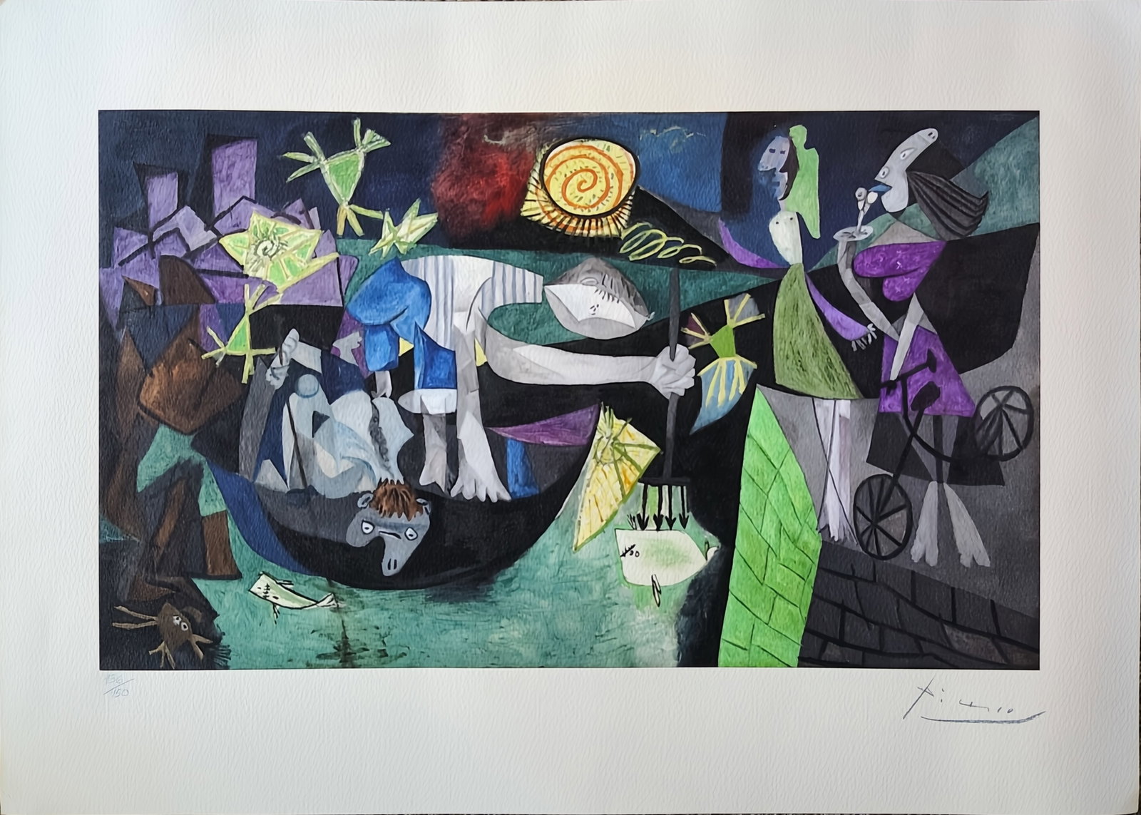 Picasso's "Night Fishing at Antibes"  lithograph (1 of 5)