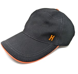 Hermes Hat (Black with Orange accent)