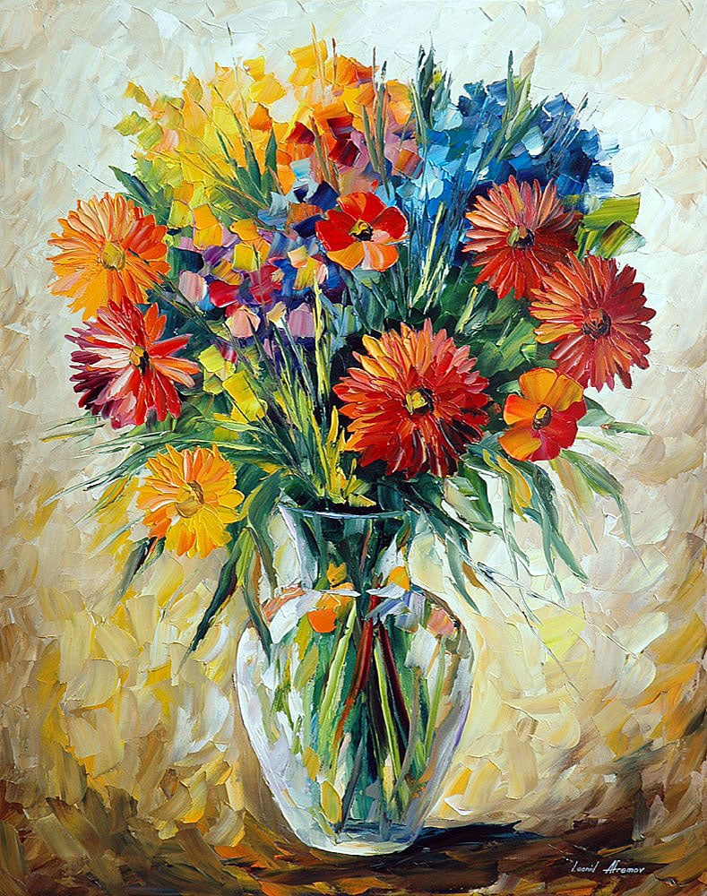 Studio recreation of a painting of Leonid Afremov (1955-2019) (1 of 2)