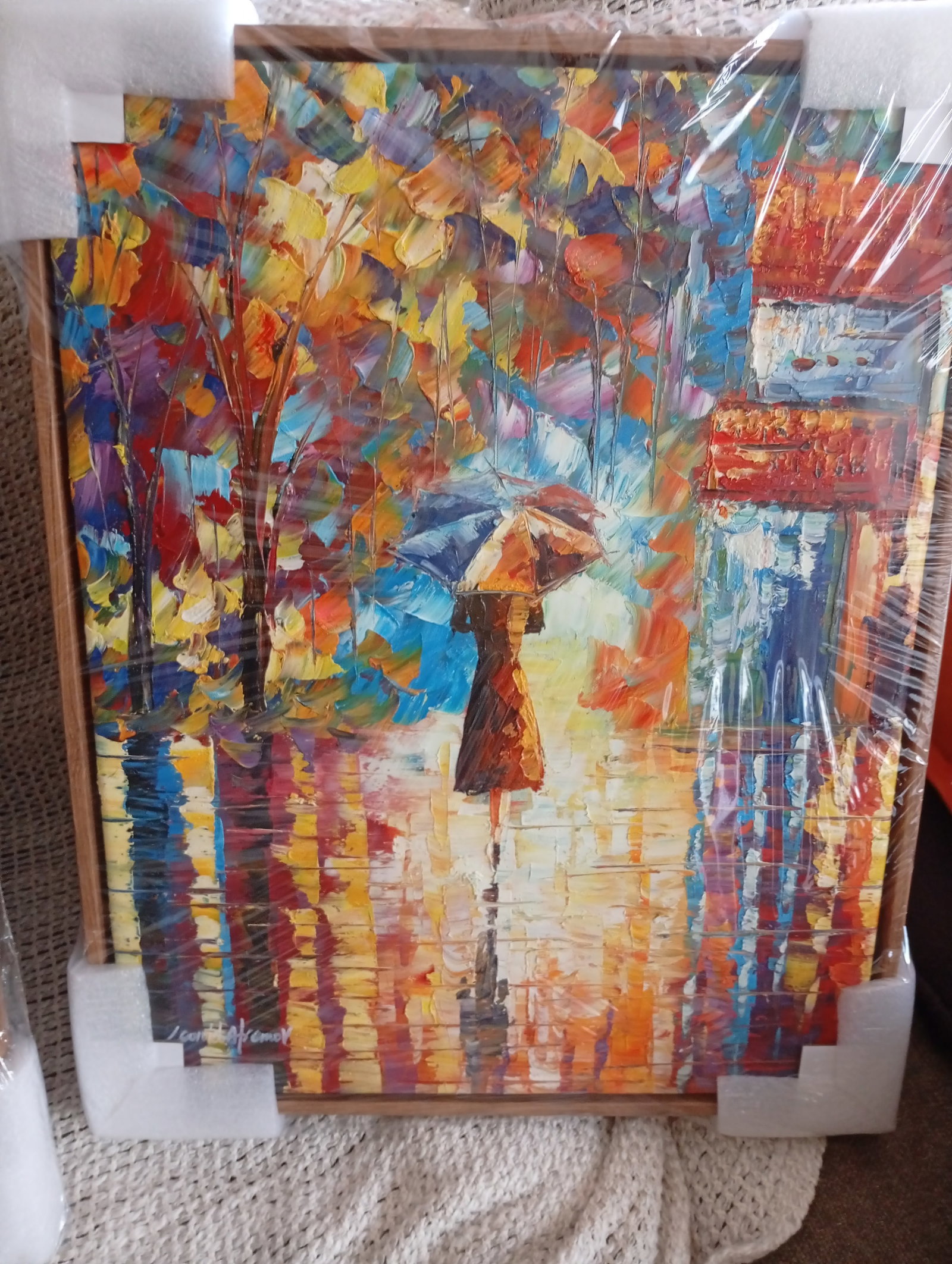 Studio recreation of a painting of Leonid Afremov (1955-2019) (1 of 2)