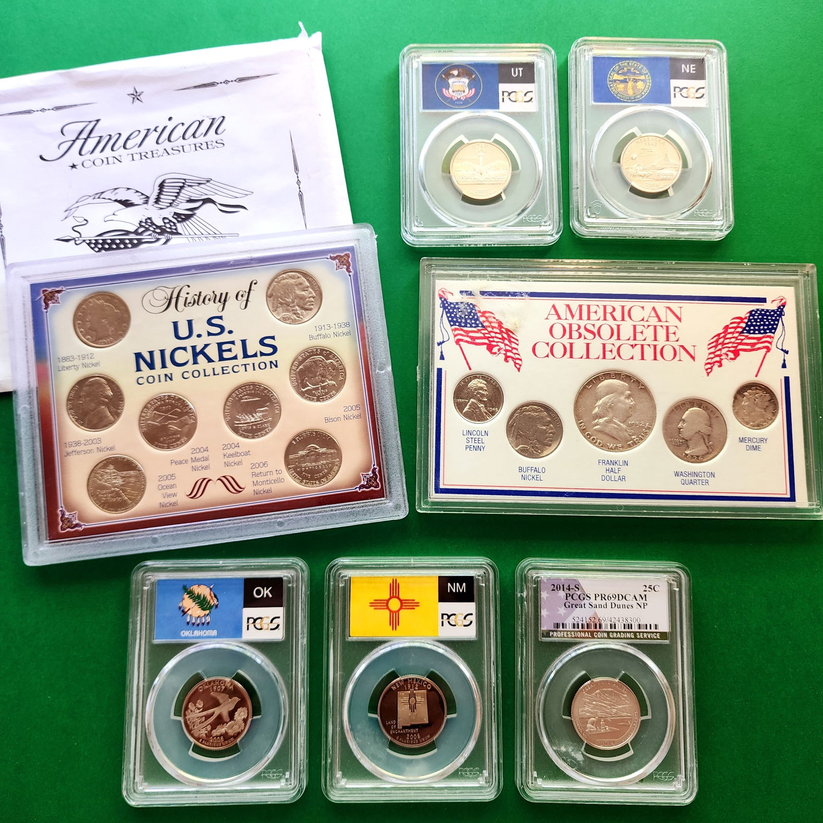 Coin Collection Some Solid Silver PCGS Grade