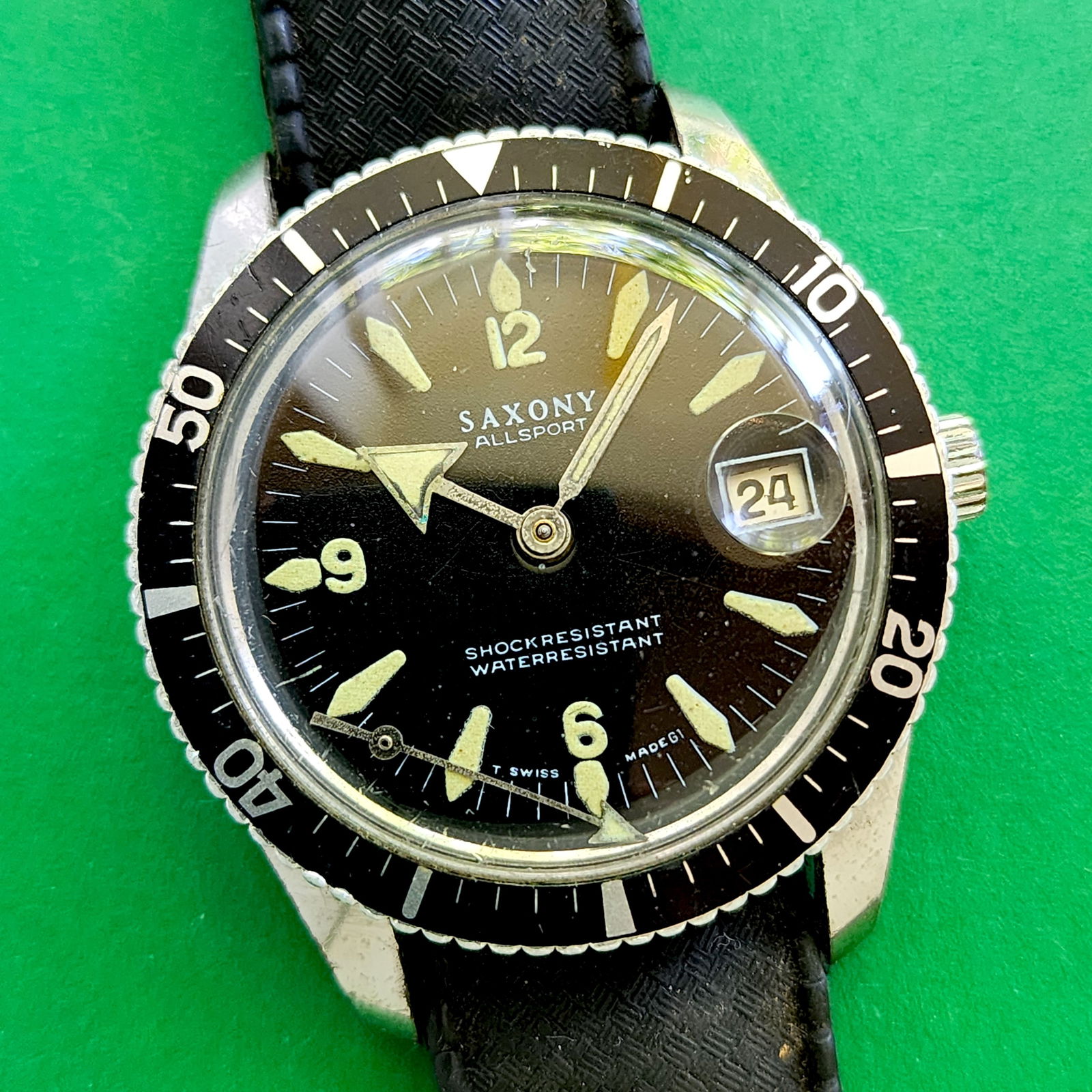Vintage Saxony Skin Diver "All Sport" Swiss: Not ticking