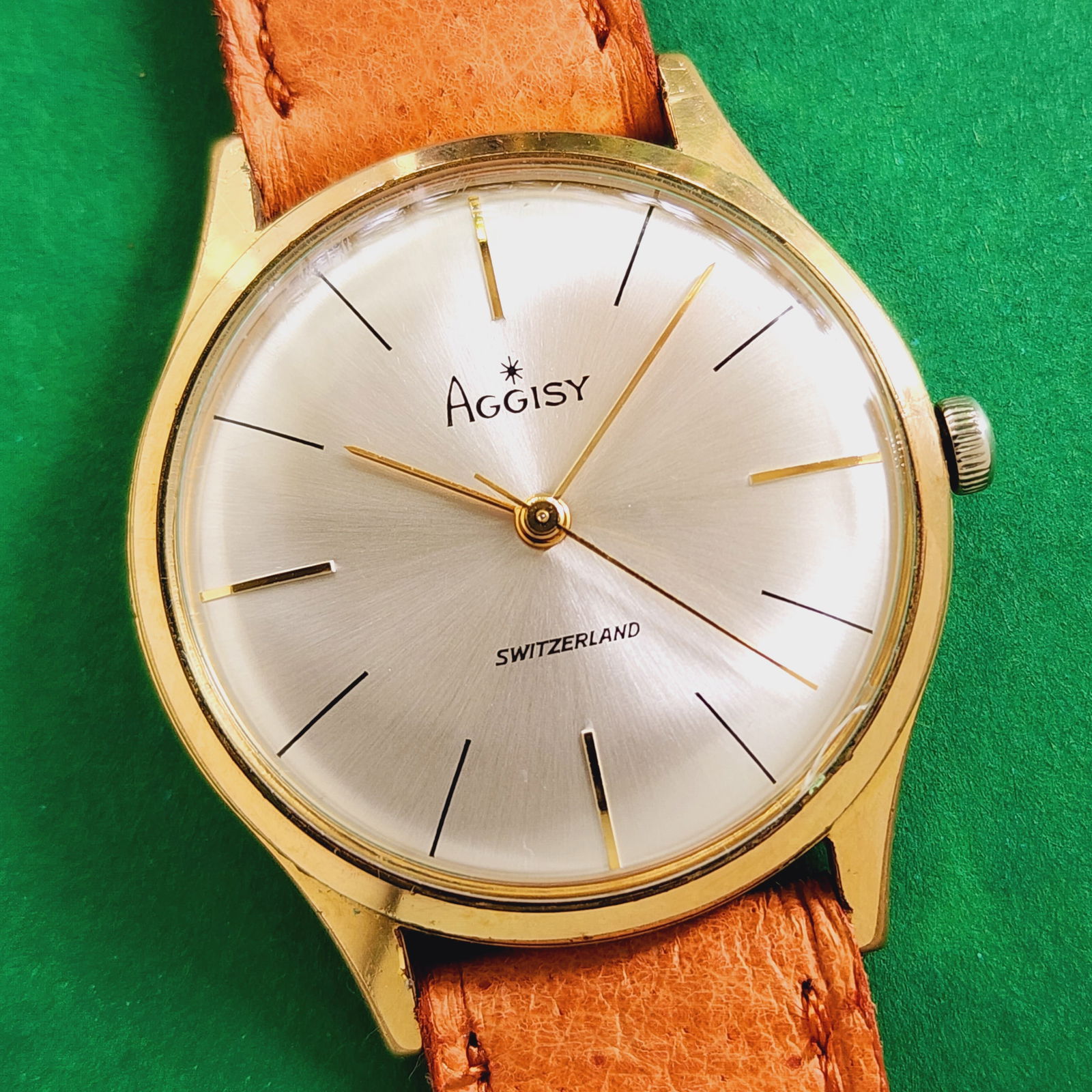 Aggisty Swiss Vintage Mechanical Watch: Ticking