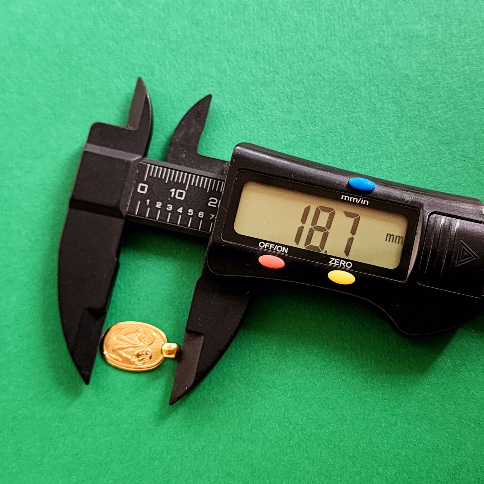 Solid Gold 9K Gemini Zodiac Pendant - 6