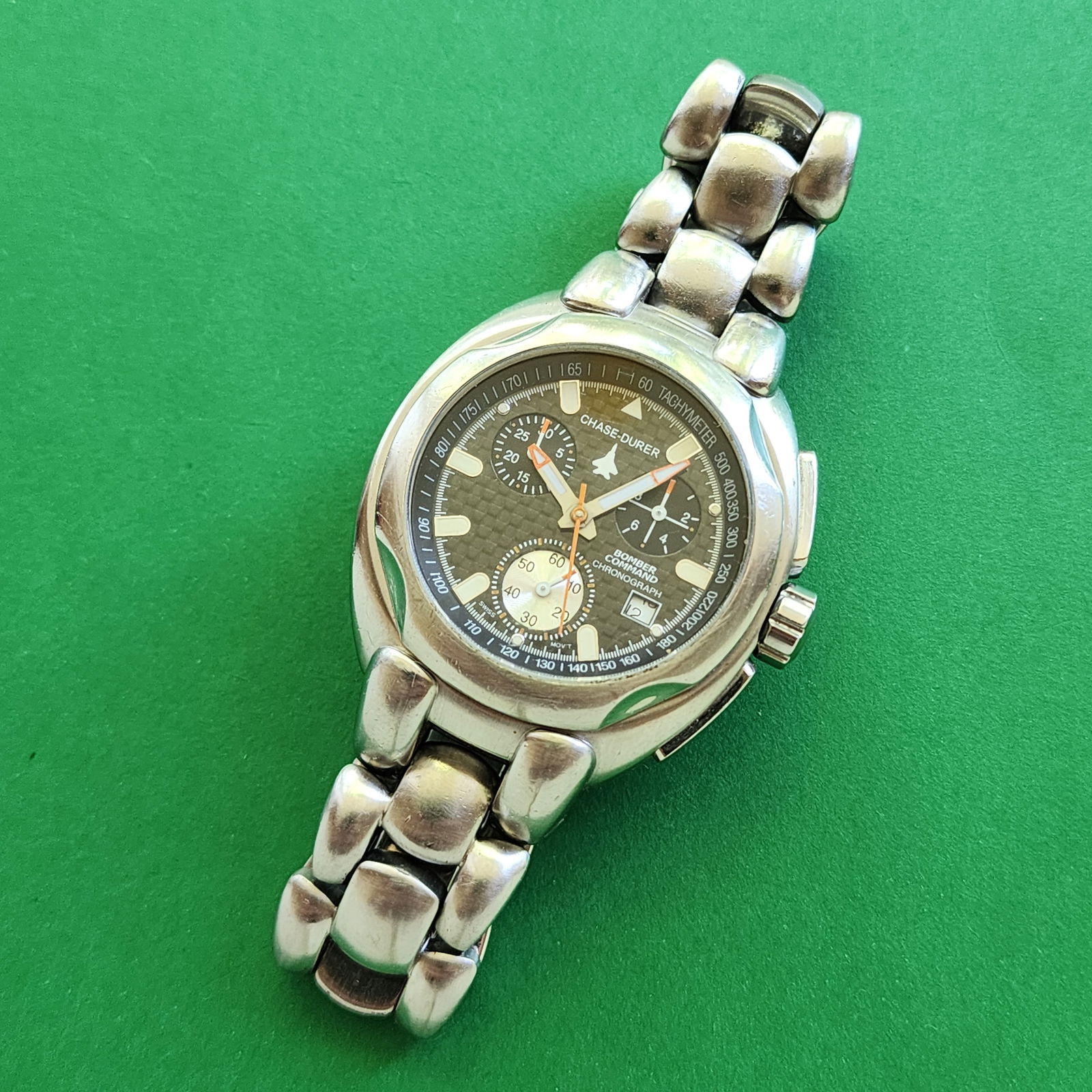 Chase Durer Chronograph B-52 Bomber Watch: Not ticking