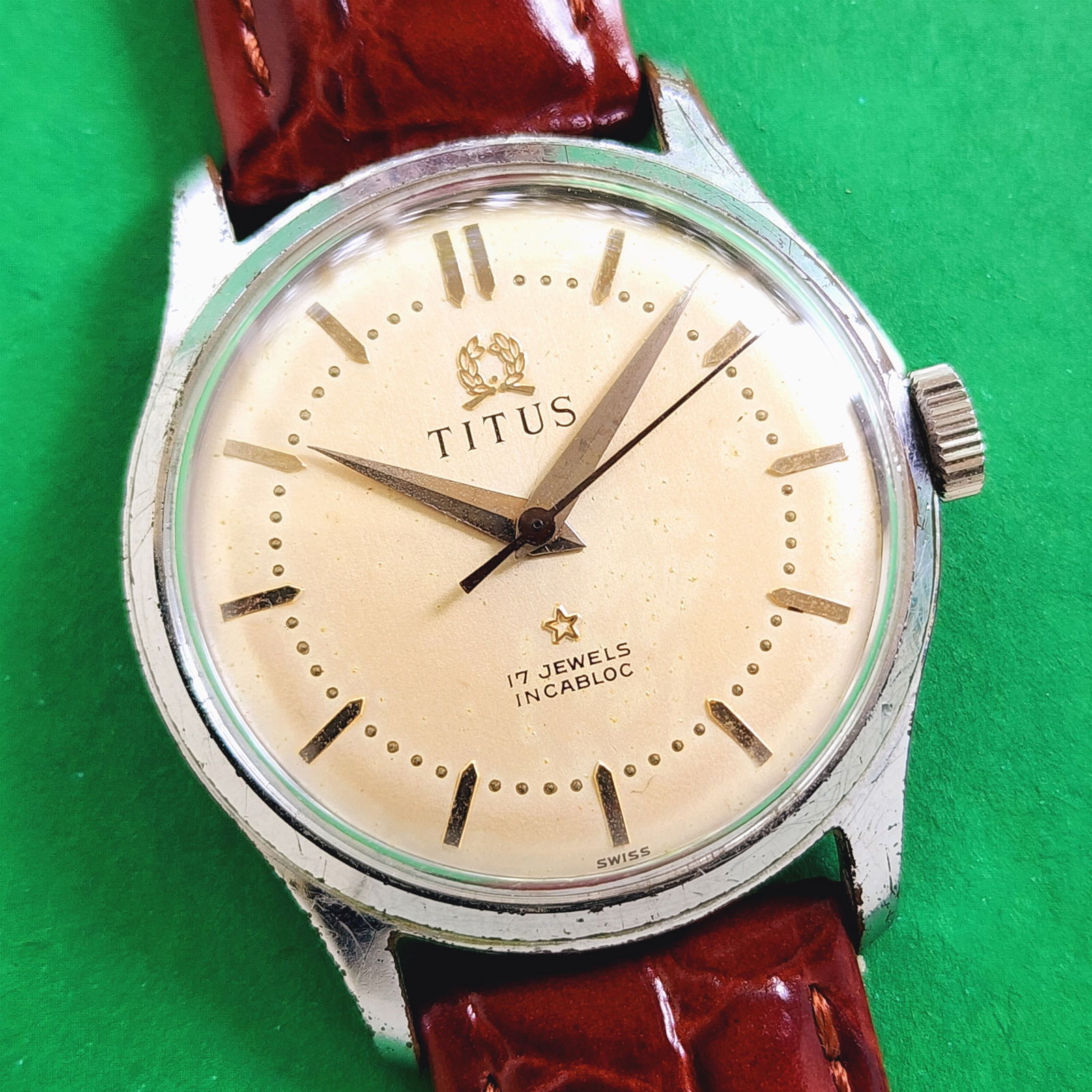 Titus Swiss Mechanical Watch Beautiful Dial (1 of 4)