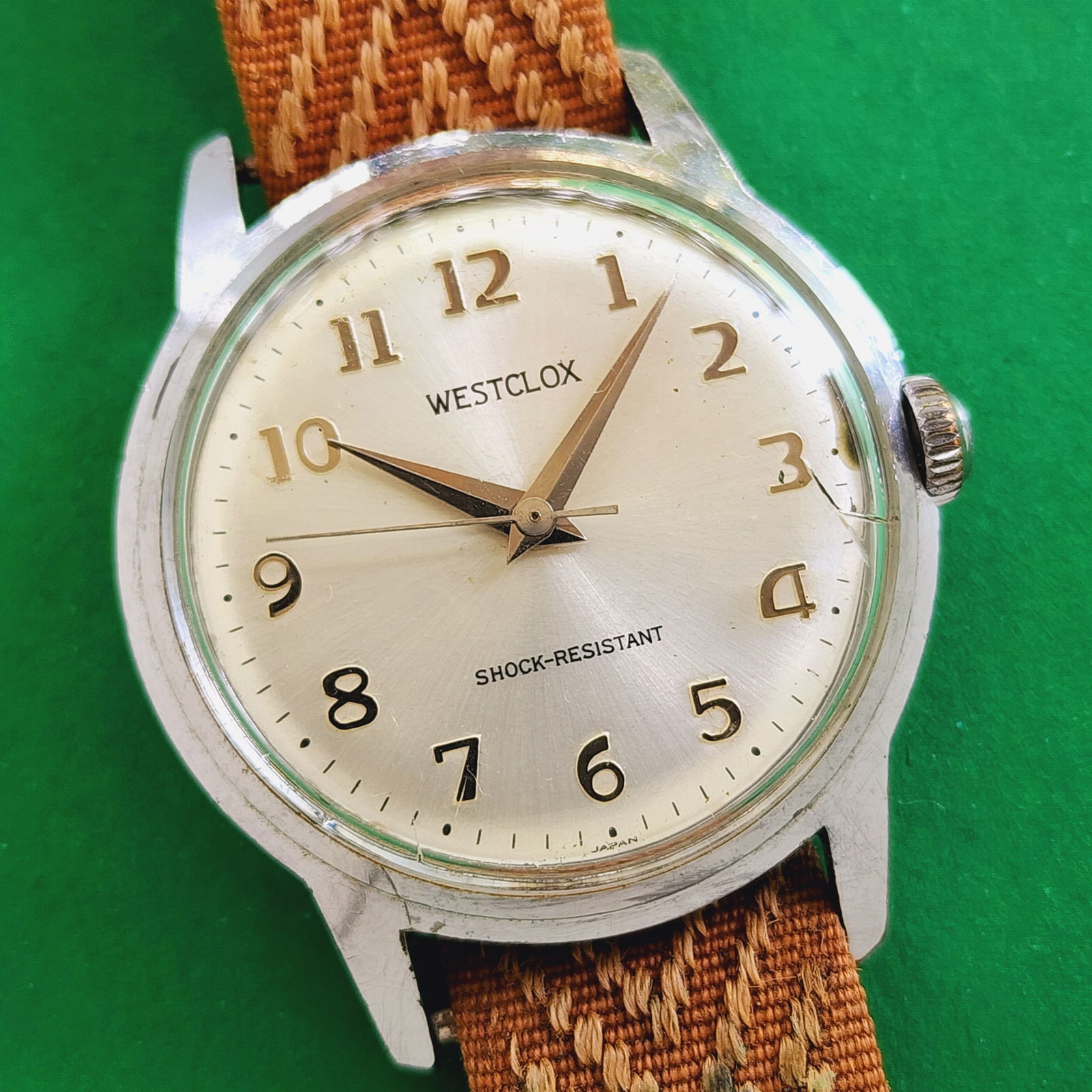 Westclox Vintage Gents Watch Beautiful Dial: Ticking when given a shake