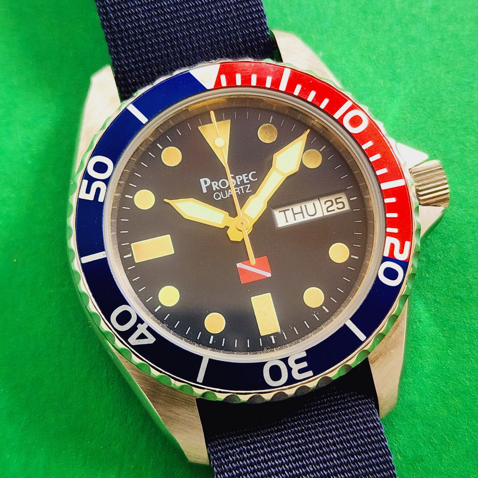 ProSpec Divers Watch Pepsi Bezel Vintage: Not ticking