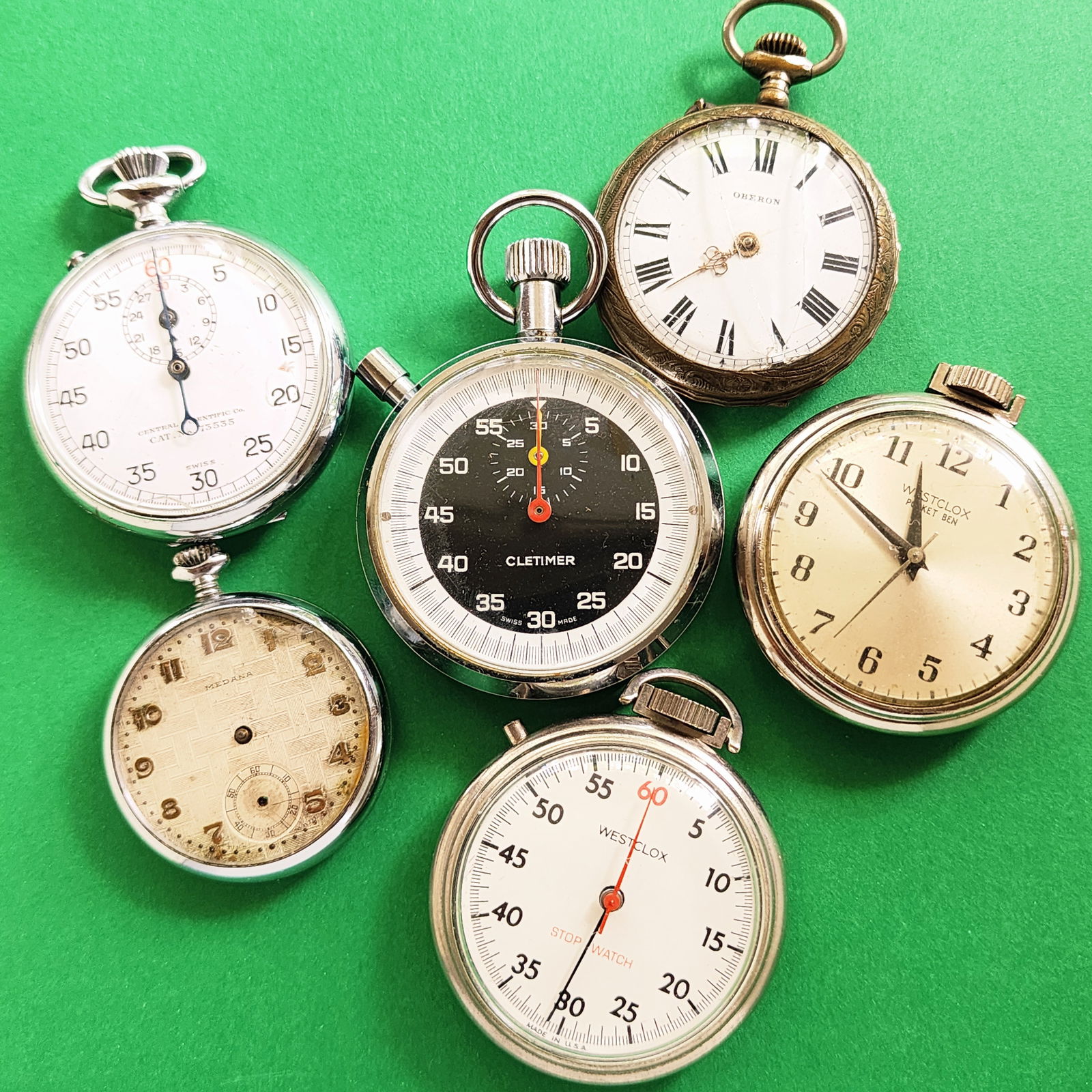 Stopwatch Pocket Watch Lot Timer (1 of 8)