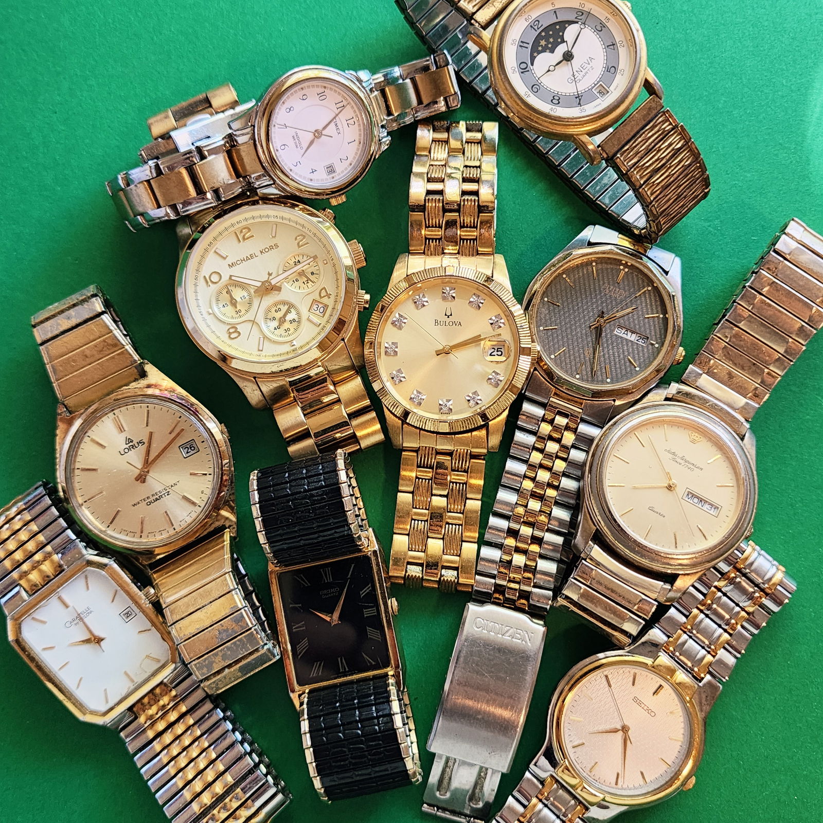 Watch Lot Seiko Bulova Timex Citizen Lorus (1 of 11)